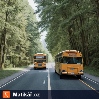 Matematická úloha – Protijedoucí autobusy