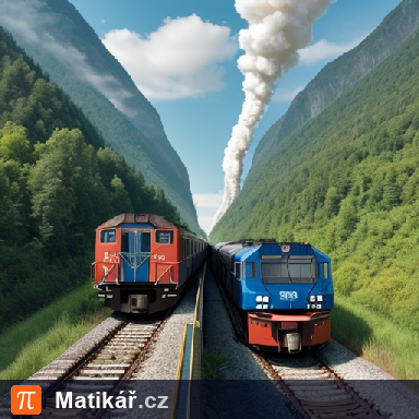 Matematická úloha – Protijedoucí vlaky