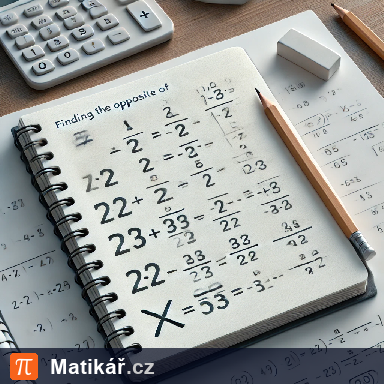 Matematická úloha – Operace s opačným číslem