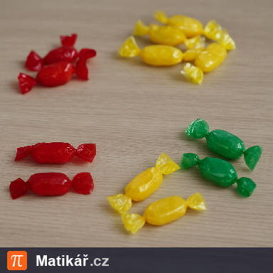 Matematická úloha – Dělení bonbónů