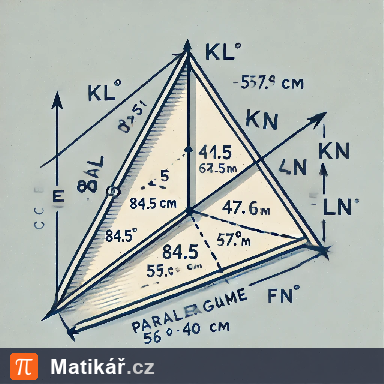 Matematická úloha – Úhlopříčky v rovnoběžníku