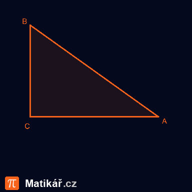 Matematická úloha – Pravoúhlý trojúhelník