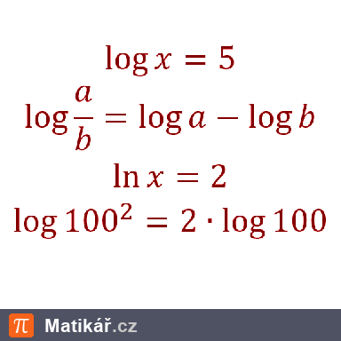 Matematická úloha – Logaritmické rovnice