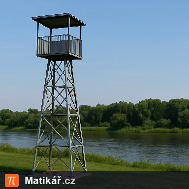Matematická úloha – Řeka viditelná z rozhledny