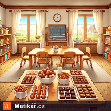 Matematická úloha – Čokoláda do mateřské školky