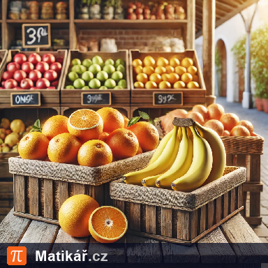 Matematická úloha – Banány a pomeranče
