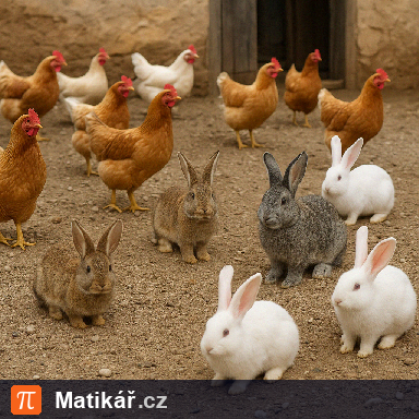 Matematická úloha – Slepice a králíci
