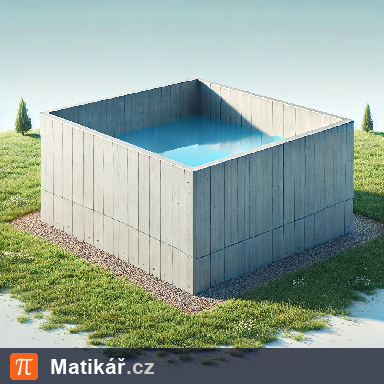 Matematická úloha – Natření stěn nádrže