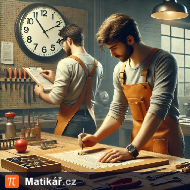 Matematická úloha – Práce Petra a Martina