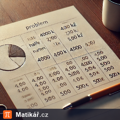 Matematická úloha – Mimořádné odměny