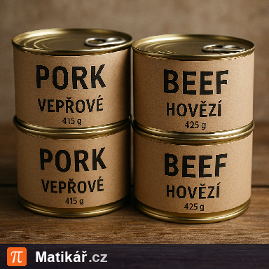 Matematická úloha – Konzervy na táboře