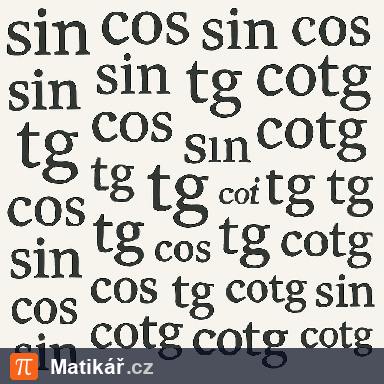 Matematická úloha – Sinus a cosinus úhlů